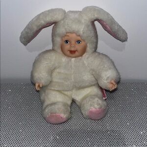 Vintage Anne Geddes, Baby Bunnies Bean Filled, millésime 1998